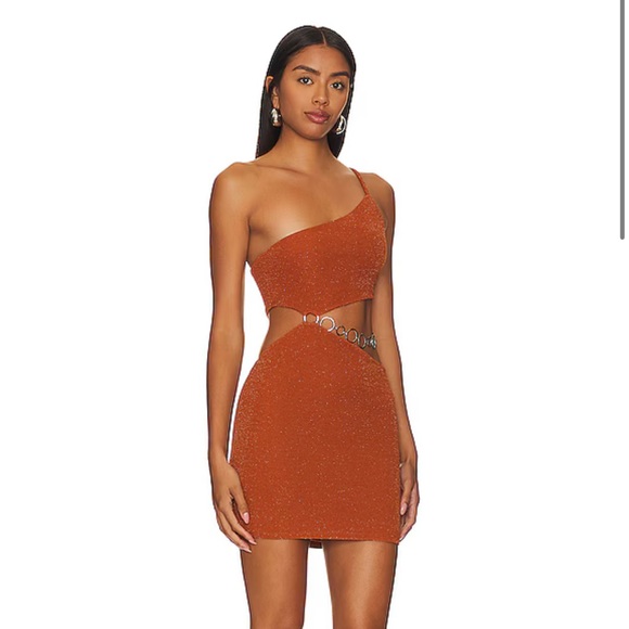 Revolve Lovers & Friends Kiana Mini Dress in Copper - Picture 5 of 8